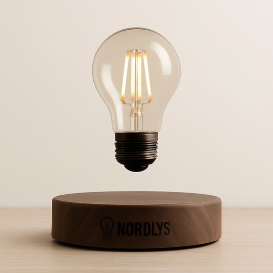 NordLys™ – Svevende Lampe i Skandinavisk Tre